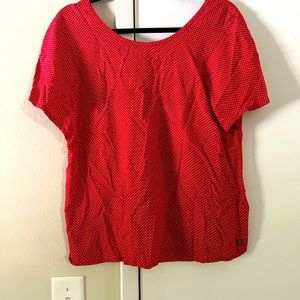 Red Polka Dot Top